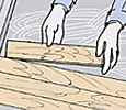 Installation of directly glued flooring materials